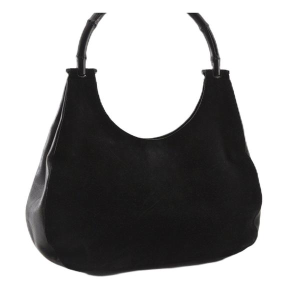 Auth Gucci Bamboo Shoulder Hand Bag #74871G12B - Picture 1 of 15